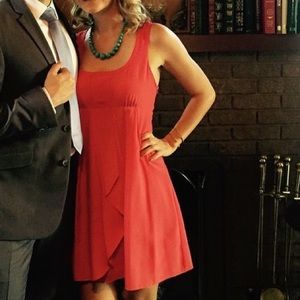 Coral Jessica Simpson Dress